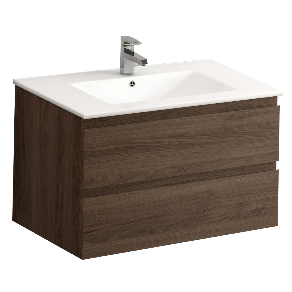 COYCAMA VIENA Bathroom Furn Set: 1 Cabinet, 2 Drawers + 1 Ceramic Basin,60cm + Wall Hung