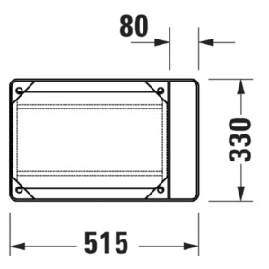 Duravit: DuraSquare: Floor-Standing Metal Console For Washbasin 073245: Matt Black #0031094600