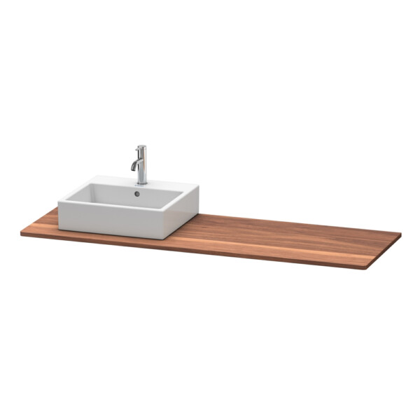 Duravit: XSquare: Console For #235360: Left Cut-Out, 160cm American Walnut Solid Wood #XS061HL7777