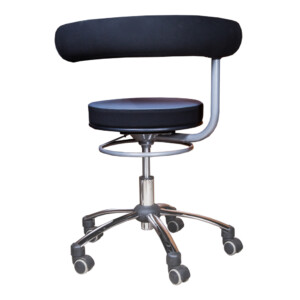 Swivel Barstool With Back Rest, PU Ref.HY1037