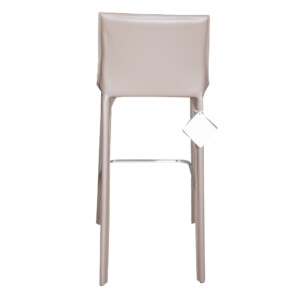 Leather Bar Stool With Chromed Footrest #ALC-2961-75