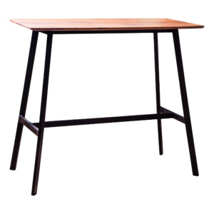 Rectangle Bar Table (120x60x105cm), Wood Top