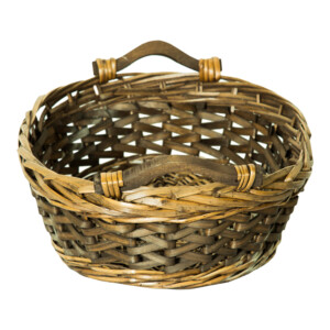 DOMUS:Oval Willow Basket: 46x35x14cm: Large #CB160031