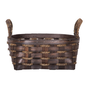 Domus: Oval Willow Basket: (30x25x13)cm: Medium