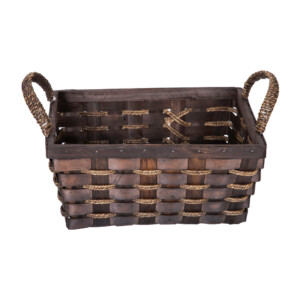 DOMUS:Rectangle Willow Basket: 33x26x15cm: Large #CB160098