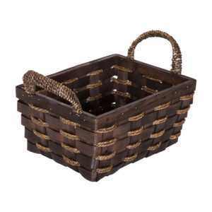 Domus: Rectangle Willow Basket: (28x21x13)cm: Medium