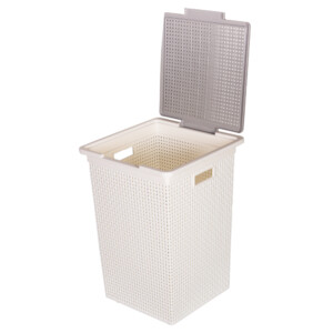 DKW: Sann Square Laundry Basket With Lid: Ref. HH-1110