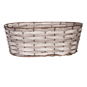DOMUS:Oval Willow Basket: 40x30x15cm: Medium #CB180313