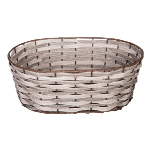 DOMUS:Oval Willow Basket: 40x30x15cm: Medium #CB180313