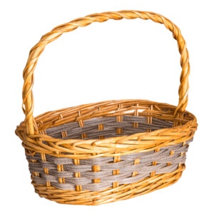 DOMUS:Oval Willow Basket: 39x28cm: Medium #CB180333