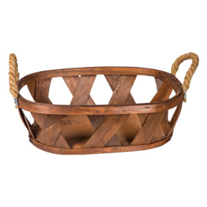 Domus: Oval Willow Basket: (39x28x12)cm, Medium