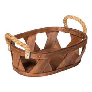 Domus: Oval Willow Basket: (32x22.5x10)cm: Small