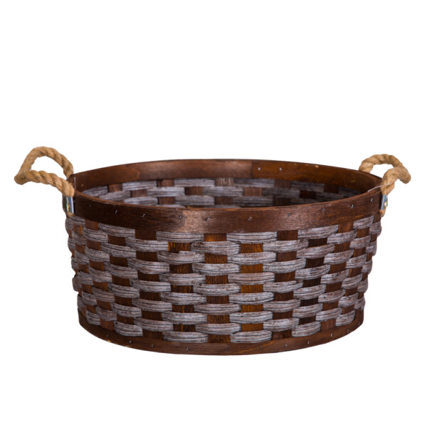 Domus: Round Willow Basket: (39.5x17)cm: Large