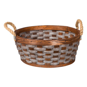 Domus: Round Willow Basket: (35x15)cm: Medium