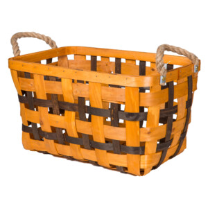 Domus: Rectangle Willow Basket: (45x30x25.5)cm: Large