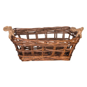 Domus: Rectangle Willow Basket: (37x28x14)cm: Small