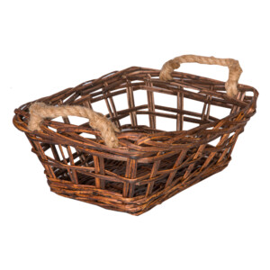 Domus: Rectangle Willow Basket: (37x28x14)cm: Small