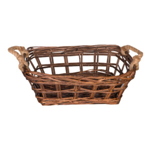 Domus: Rectangle Willow Basket: (37x28x14)cm: Small