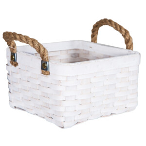 DOMUS:Square Willow Basket: (22x22x14)cm: Small