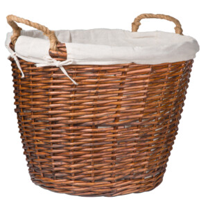 Domus: Round Willow Basket:1pc Set: Extra Large, Brown