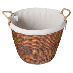 Domus: Round Willow Basket:1pc Set: Extra Large, Brown