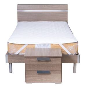 LINDEN: Wood Bed + Night Stand, 120x190 #NS01103-A/A2001