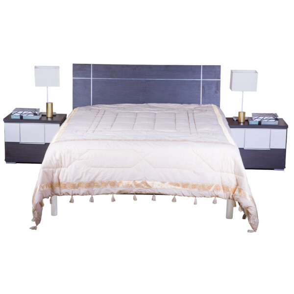 LINDEN: King Bed (1.8)#NS01096 + 2 Night Stands #NS0281/#A2005