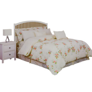 King Bed Sheet Set: 3pc, Printed/Lucia, Floral