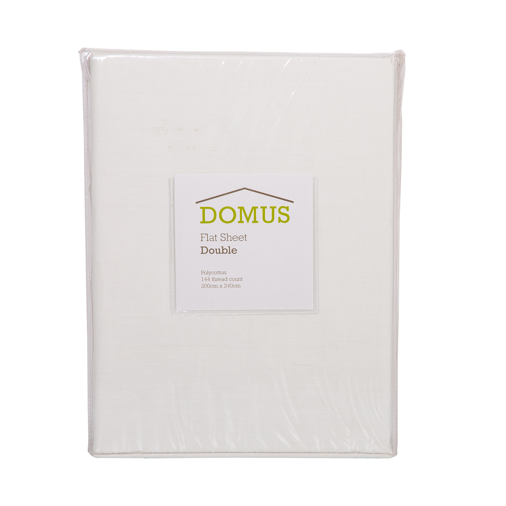 DOMUS : Flat Double Bed Sheet, 200x240cm PC144-D