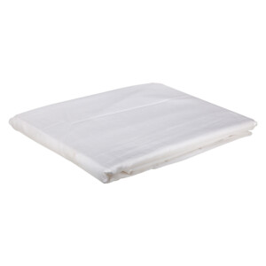 Domus: Flat Single Bed Sheet, 250T 100% Cotton: (180x240)cm, White