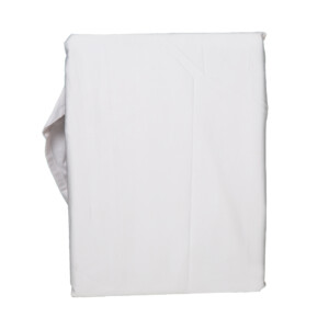Domus: Flat Single Bed Sheet, 250T 100% Cotton: (180x240)cm, White