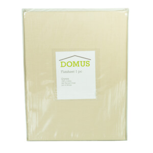 DOMUS : Flat Queen Bed Sheet, 250T 100% Cotton : 240x260cm