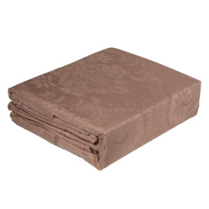 Jacquard Bedsheet: King, 4pcs Bedsheet: 300T, Brown