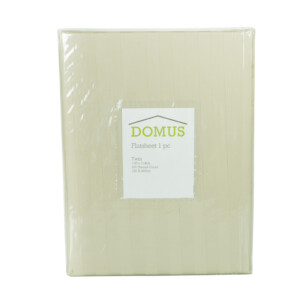 DOMUS: Single Bed Sheet: 1pc, STN-250T, 2.0 Striped 180x240cm
