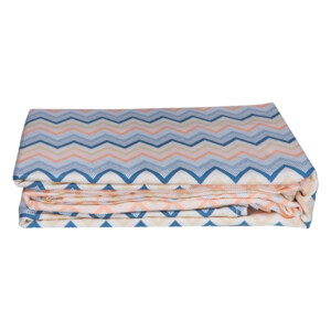 Domus: Zig Zag Pattern King Bed Sheet Set: 4pc: 2 Bed Sheets + 2 Pillow Sham