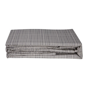 Domus: Checked Queen Bed Sheet Set: 4pc: 2 Bed Sheets + 2 Pillow Sham