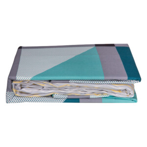 Domus: King Bed Sheet Set: 4pc: 2 Bed Sheets + 2 Pillow Sham, Multi Color