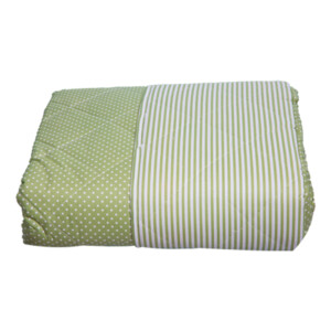 Trend: Quilted Bed Spread, Dot/Stripes; 1pc PC-180T : 200x220cm