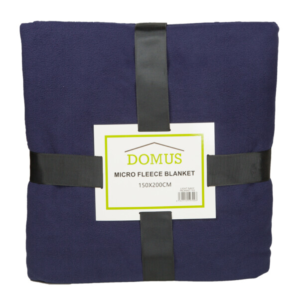 Micro Fleece Blanket; (150x200)cm, Light Navy