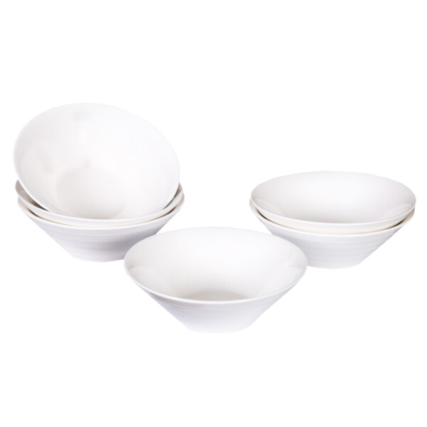 Domus WEIDA Bowl Set: 6pc, White #2110D-C2116.7/ S1880