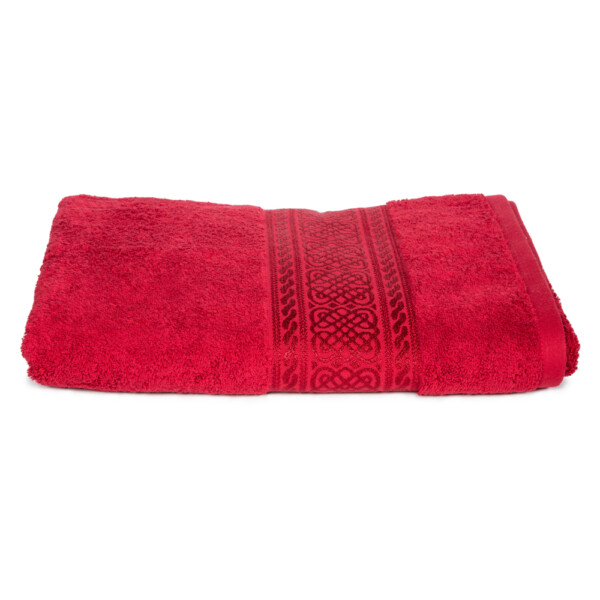 Arabes Beach Towel: (81x163)cm, Burgundy