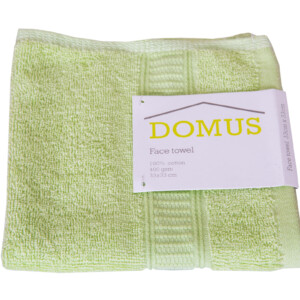 Domus: Face Towel: 400GSM, (33x33)cm, Lime Green