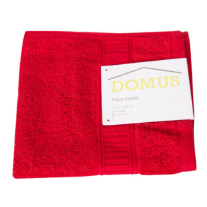 Domus: Hand Towel: 400 GSM, (40x60)cm, Red