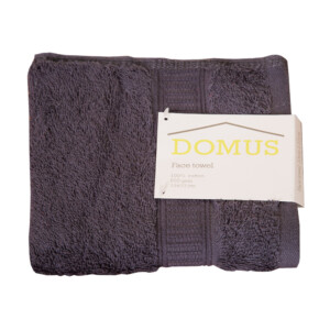 Domus 2: Face Towel: 600 GSM, (33x33)cm, Dark Grey