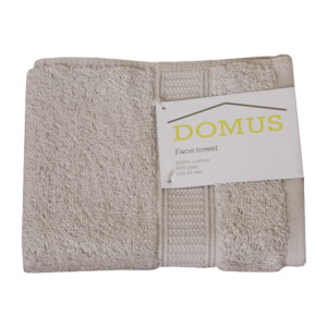 Domus 2: Face Towel: 600 GSM, (33x33)cm, Light Grey