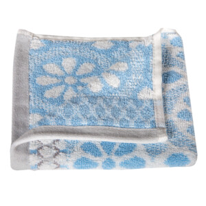Daisy Face Towel: (33x33)cm, Blue