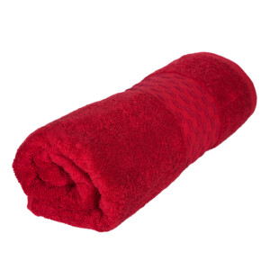 Brick Bath Towel: (70x140)cm, Burgundy