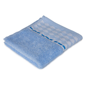 Face Towel Puzzle Design (33x33)cm, Blue