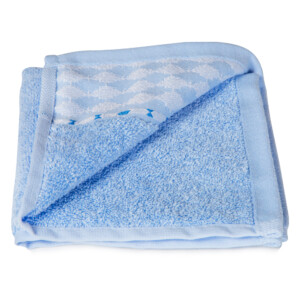 Face Towel Puzzle Design (33x33)cm, Blue