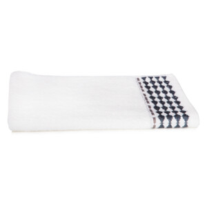 Hand Towel, Puzzle Design (41x66)cm, White